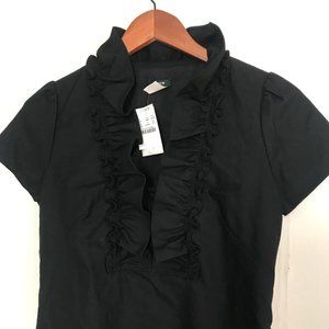 NWT Wool J Crew Ruffle Dress